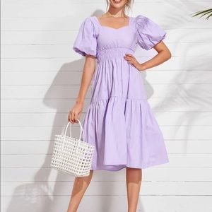 Lavender puff sleeve dress 💜